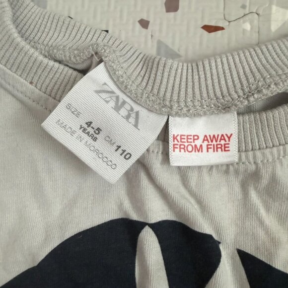 Zara T Shirt with Graphic Flower Icon - Picture 3 of 3